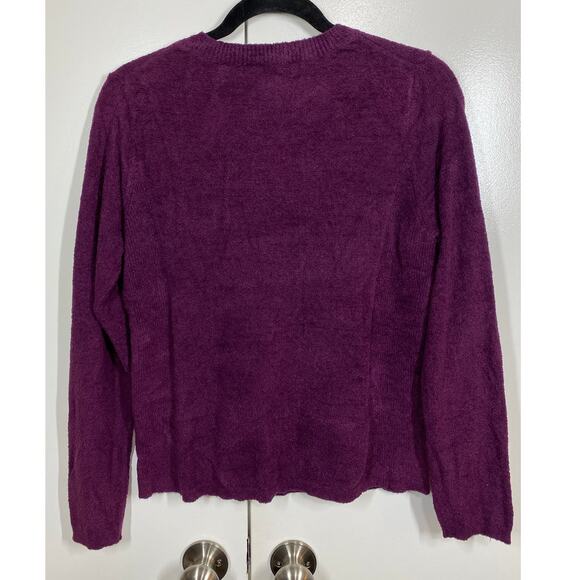World Republic Clothing Co Plum Crew Neck Long Sleeve Sweater SM / MED - Picture 6 of 9